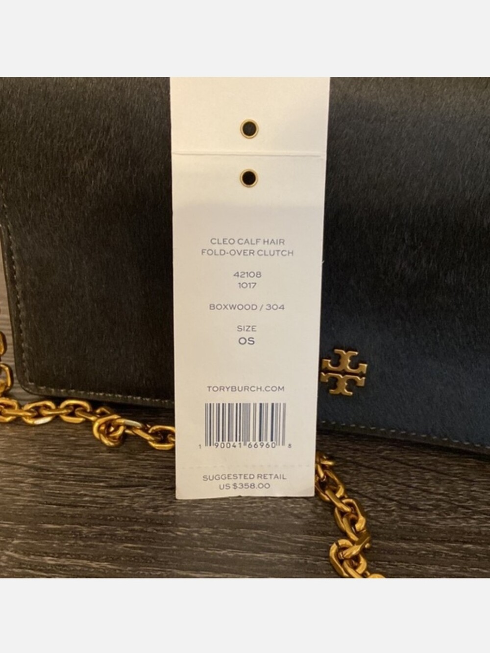 Tory Burch Black Crossbody with Gold Chain - Picture 7 of 7